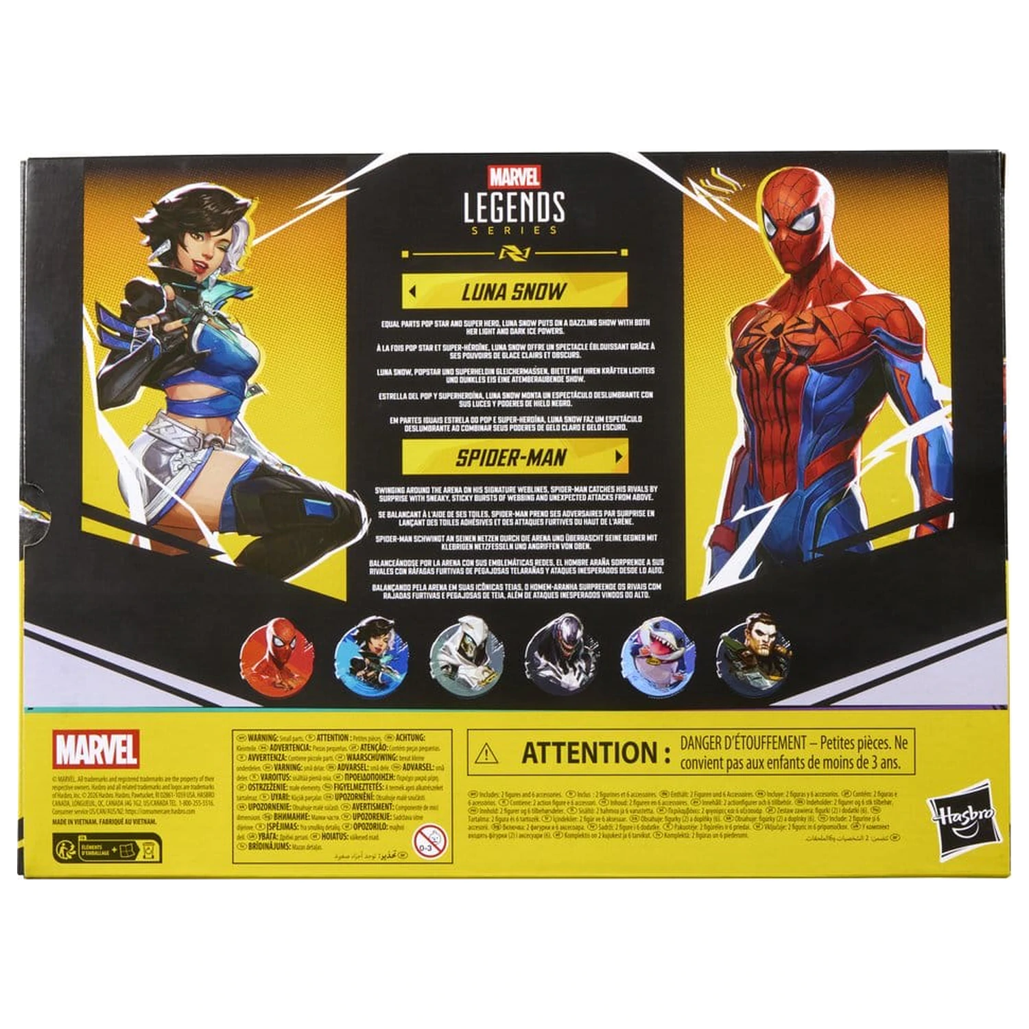 Marvel Rivals Marvel Legends akčná figúrka balenie 2 kusov Spider-Man & Luna Snow 15 cm produktová fotografia