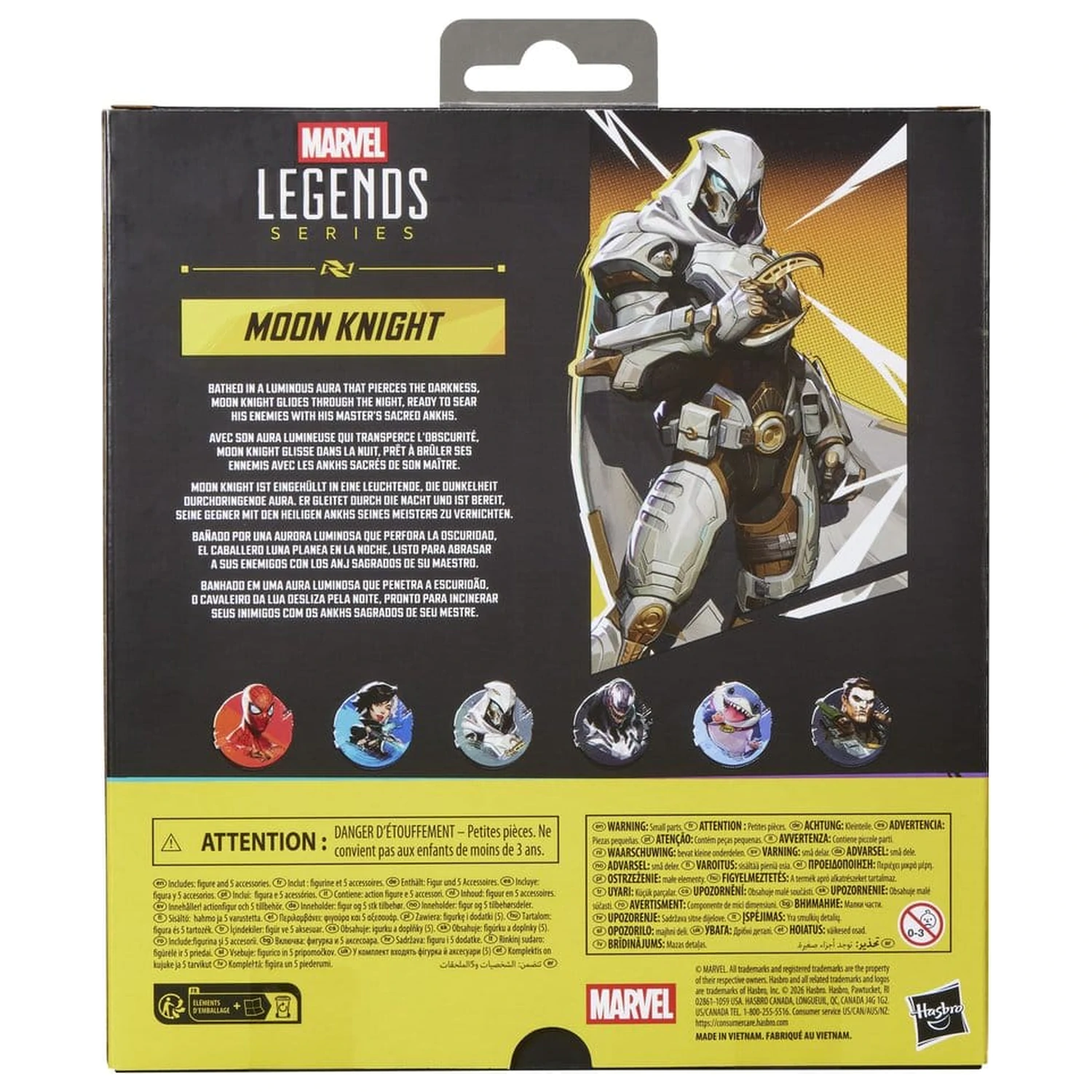 Marvel Rivals Marvel Legends akčná figúrka Moon Knight 15 cm produktová fotografia