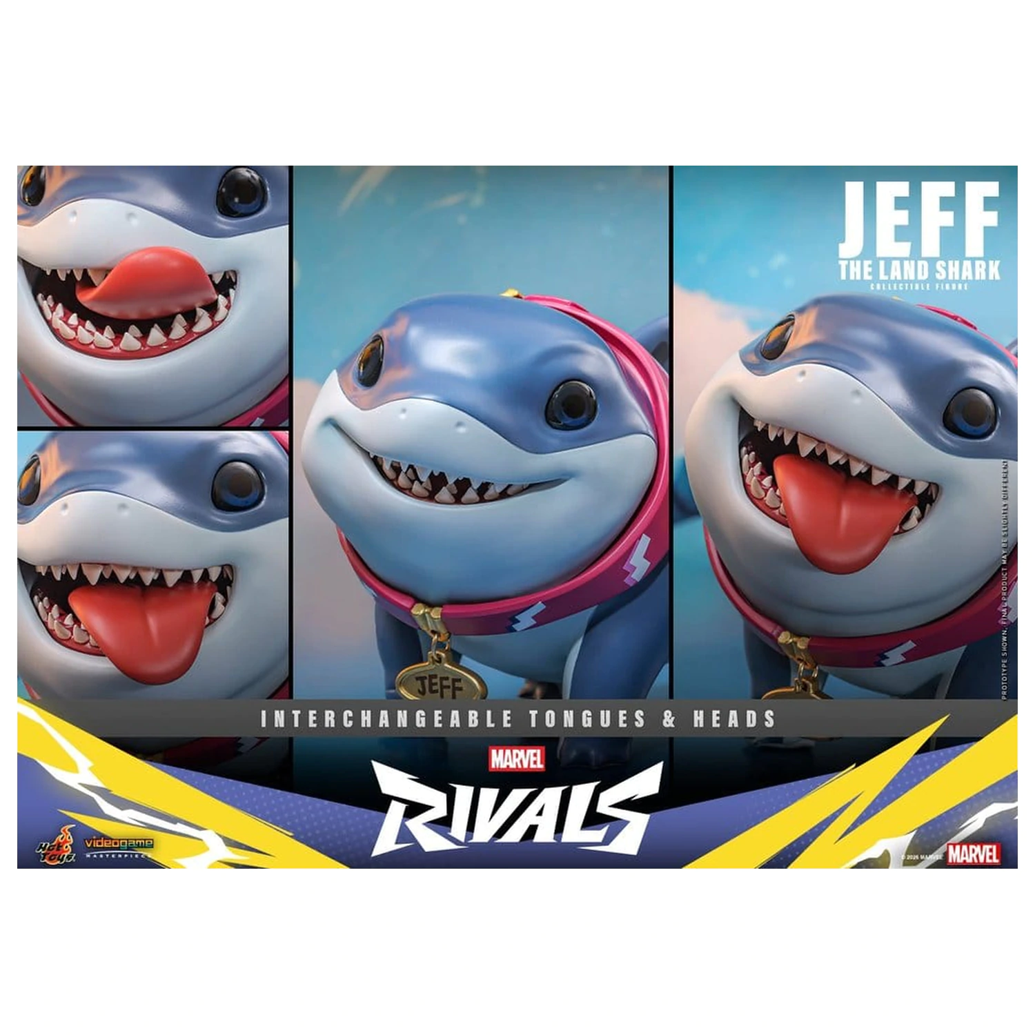 Marvel Rivals Videogame Masterpiece Series akčná figúrka Jeff the Land Shark 11 cm produktová fotografia