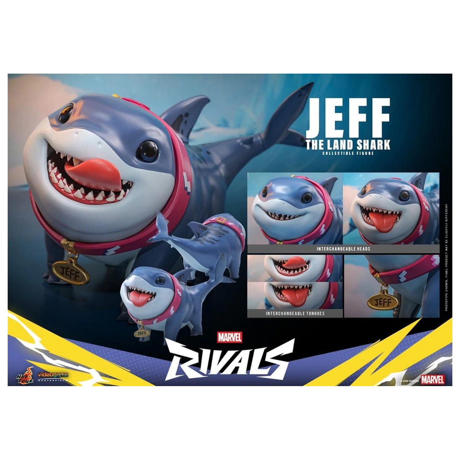 Marvel Rivals Videogame Masterpiece Series akčná figúrka Jeff the Land Shark 11 cm produktová fotografia