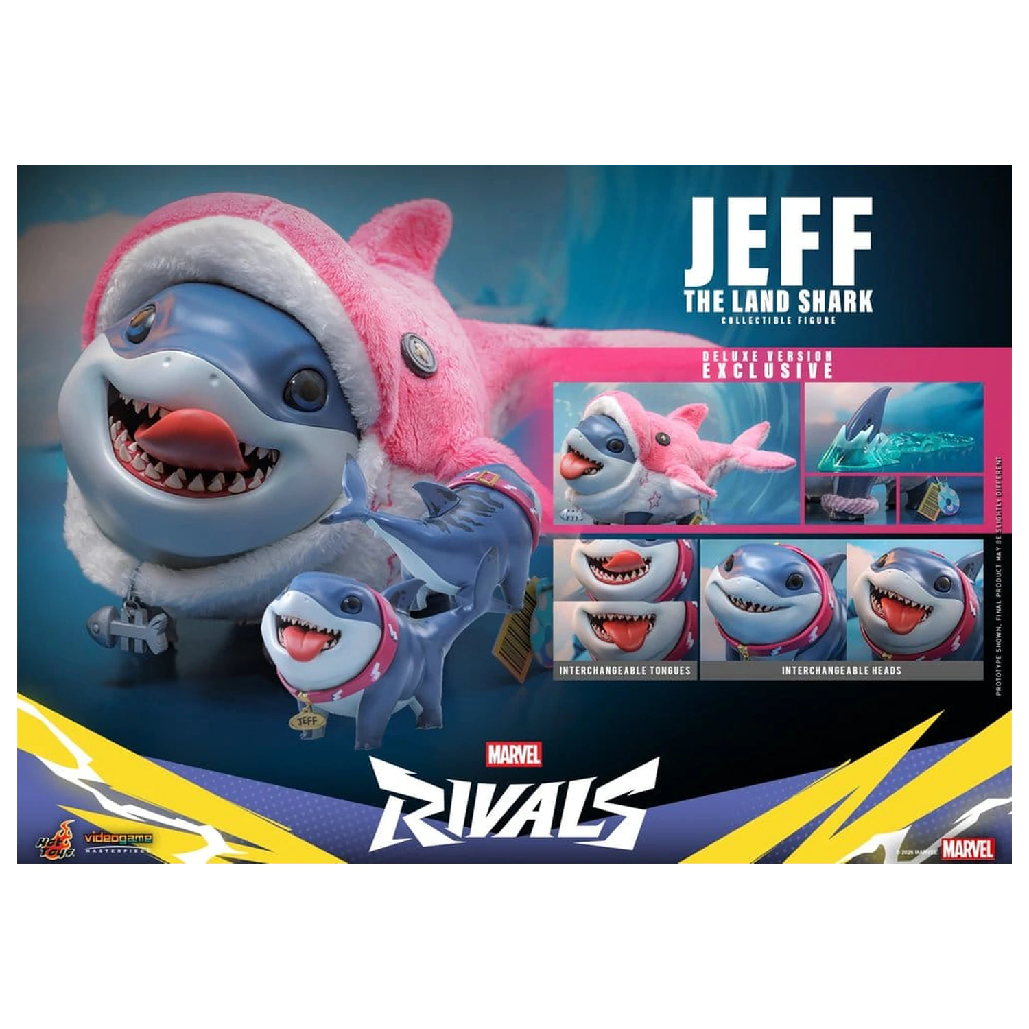 Marvel Rivals Videogame Masterpiece Series Akčná figúrka Jeff the Land Shark (Deluxe Version) 11 cm produktová fotografia
