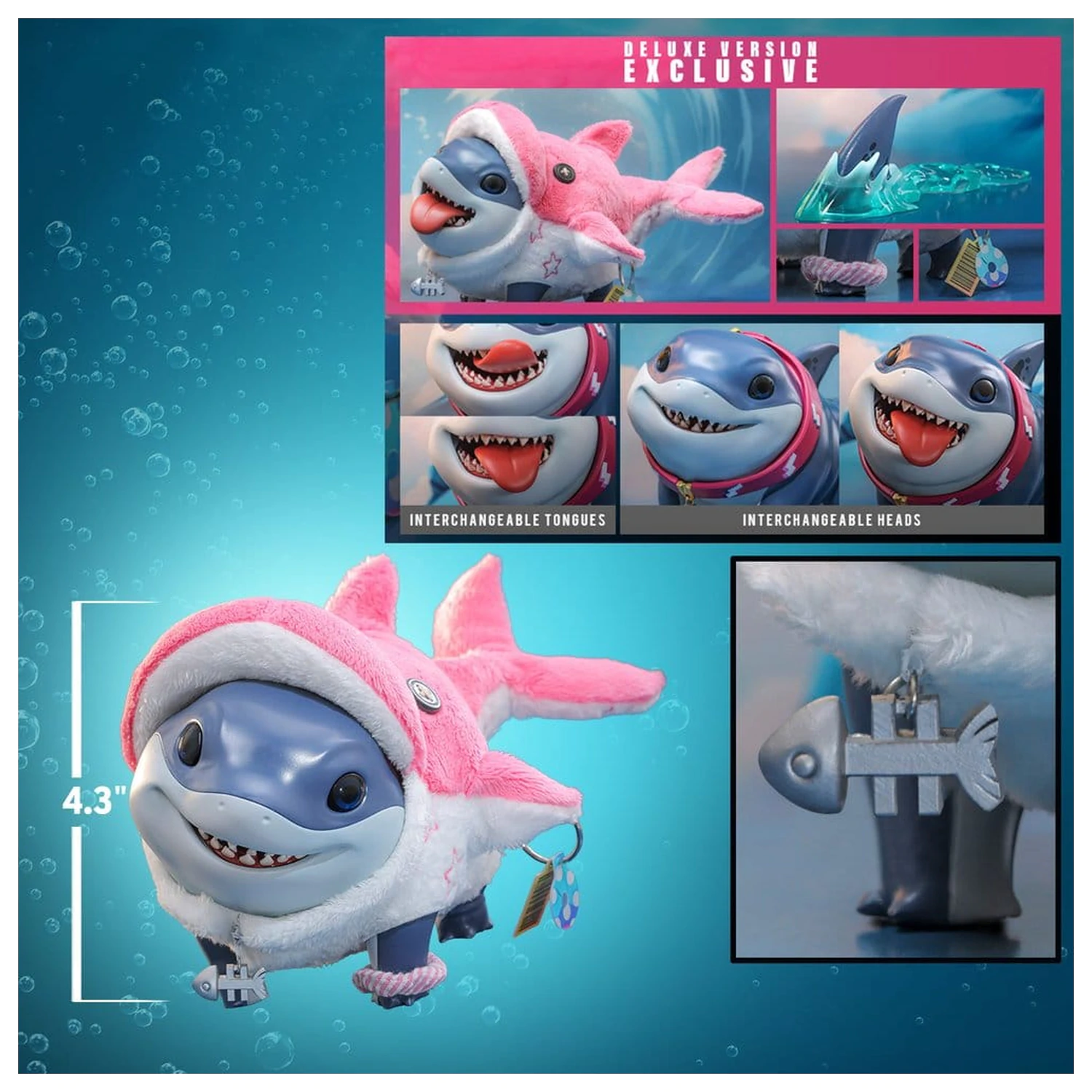 Marvel Rivals Videogame Masterpiece Series Akčná figúrka Jeff the Land Shark (Deluxe Version) 11 cm produktová fotografia