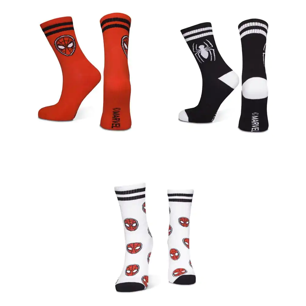 Marvel Socks 3-Pack Spider-Man Športové ponožky 39-42 produktová fotografia