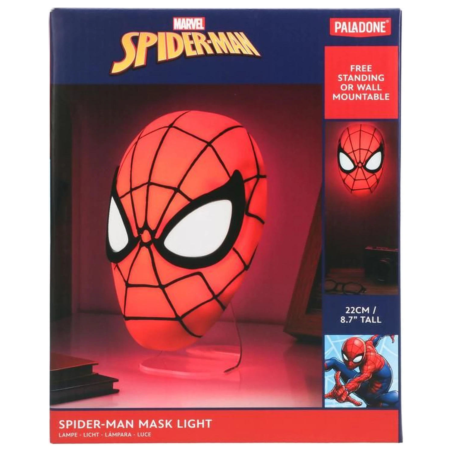 Marvel Spider-Man maska svetlo 22 cm produktová fotografia