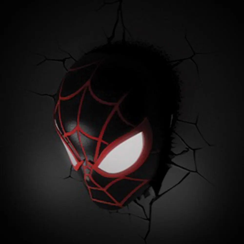 Marvel 3D LED svietidlo Spider-Man Miles Morales Face 3D termékfotó