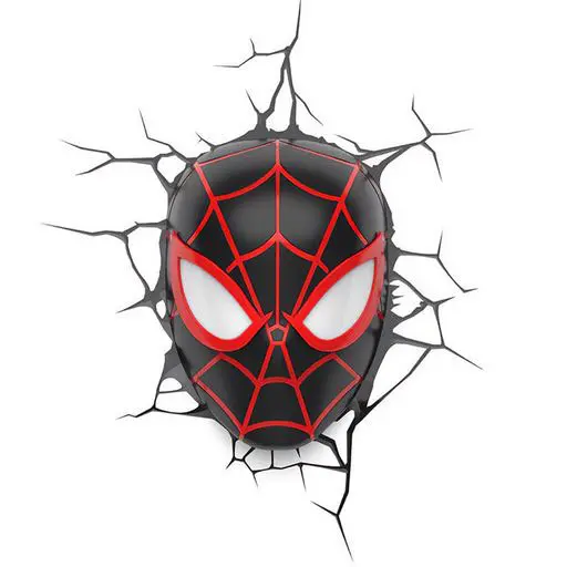 Marvel 3D LED svietidlo Spider-Man Miles Morales Face 3D termékfotó