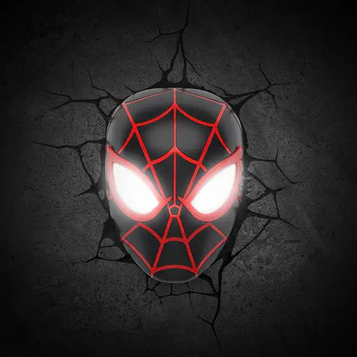 Marvel 3D LED svietidlo Spider-Man Miles Morales Face 3D termékfotó