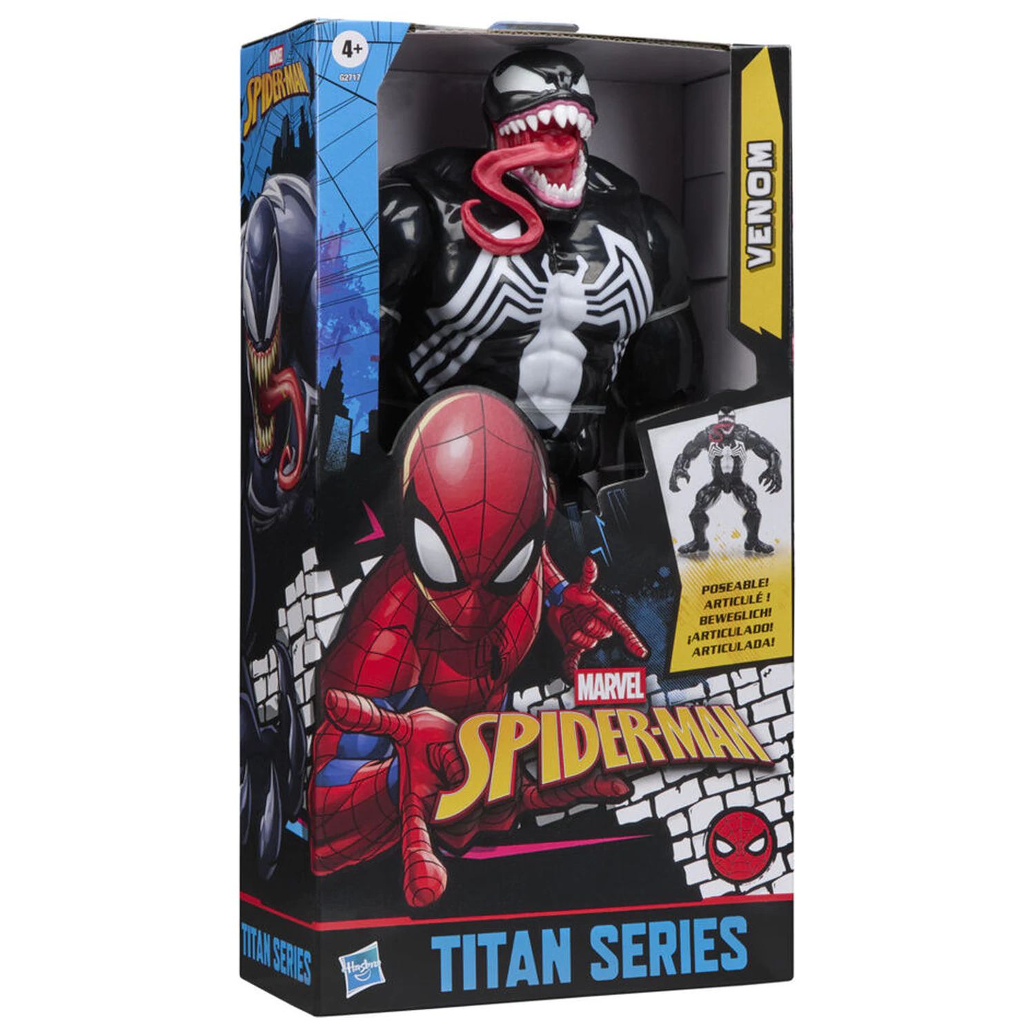 Marvel Spider-Man Titan Series Black Suit Venom figúrka 30cm produktová fotografia