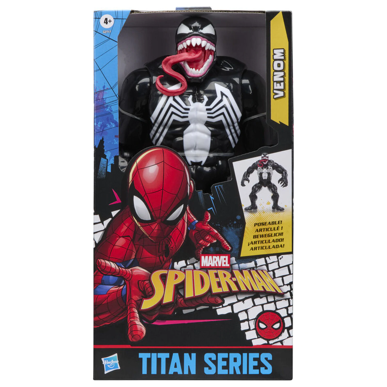 Marvel Spider-Man Titan Series Black Suit Venom figúrka 30cm produktová fotografia