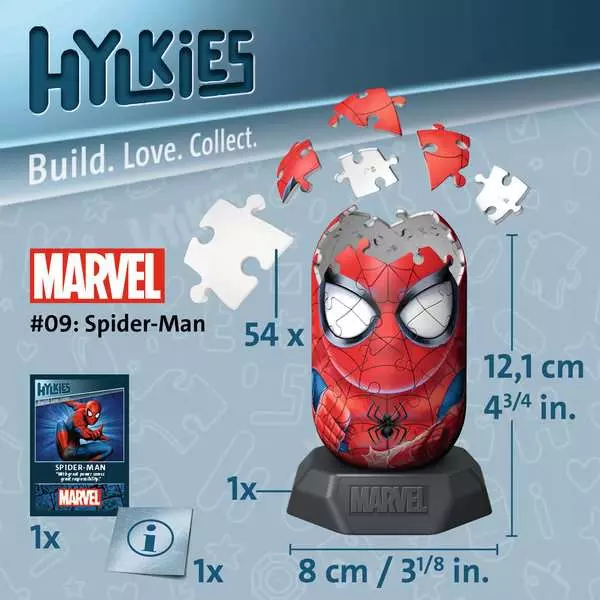Marvel 3D Puzzle Spiderman Hylkies (54 dielikov) produktová fotografia