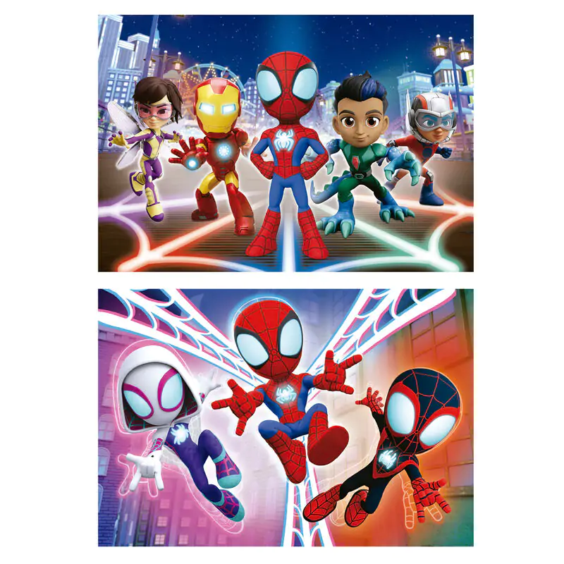 Marvel Spidey Amazing Friends drevené puzzle 2x16ks produktová fotografia