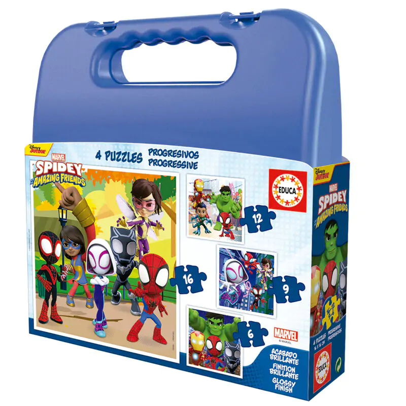 Marvel Spidey Amazing Friends puzzle 6-9-12-16 dielikov produktová fotografia