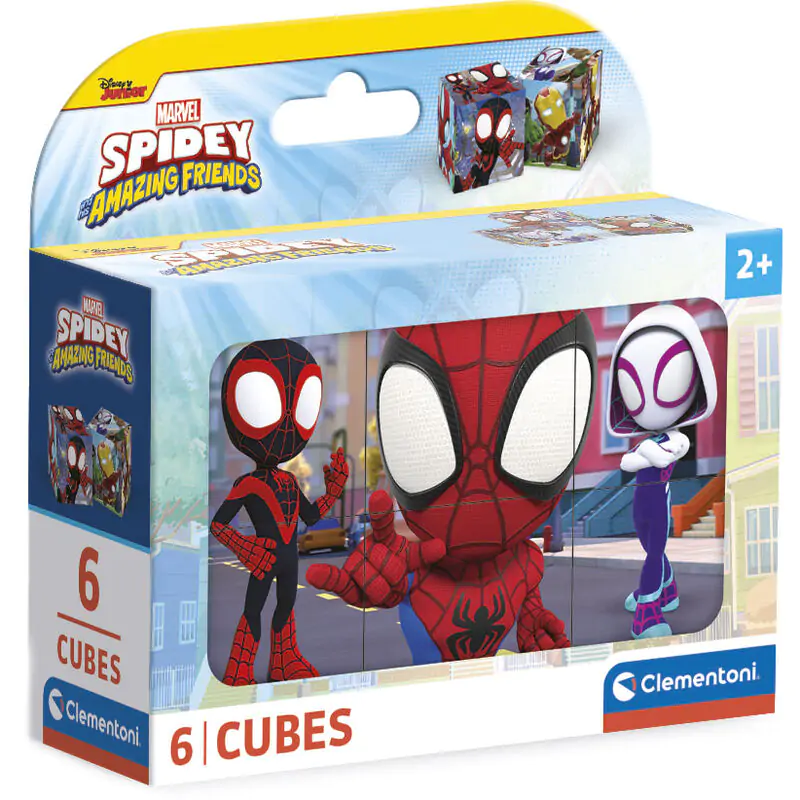 Marvel Spidey and His Amazing Friends kocka puzzle 6 ks produktová fotografia