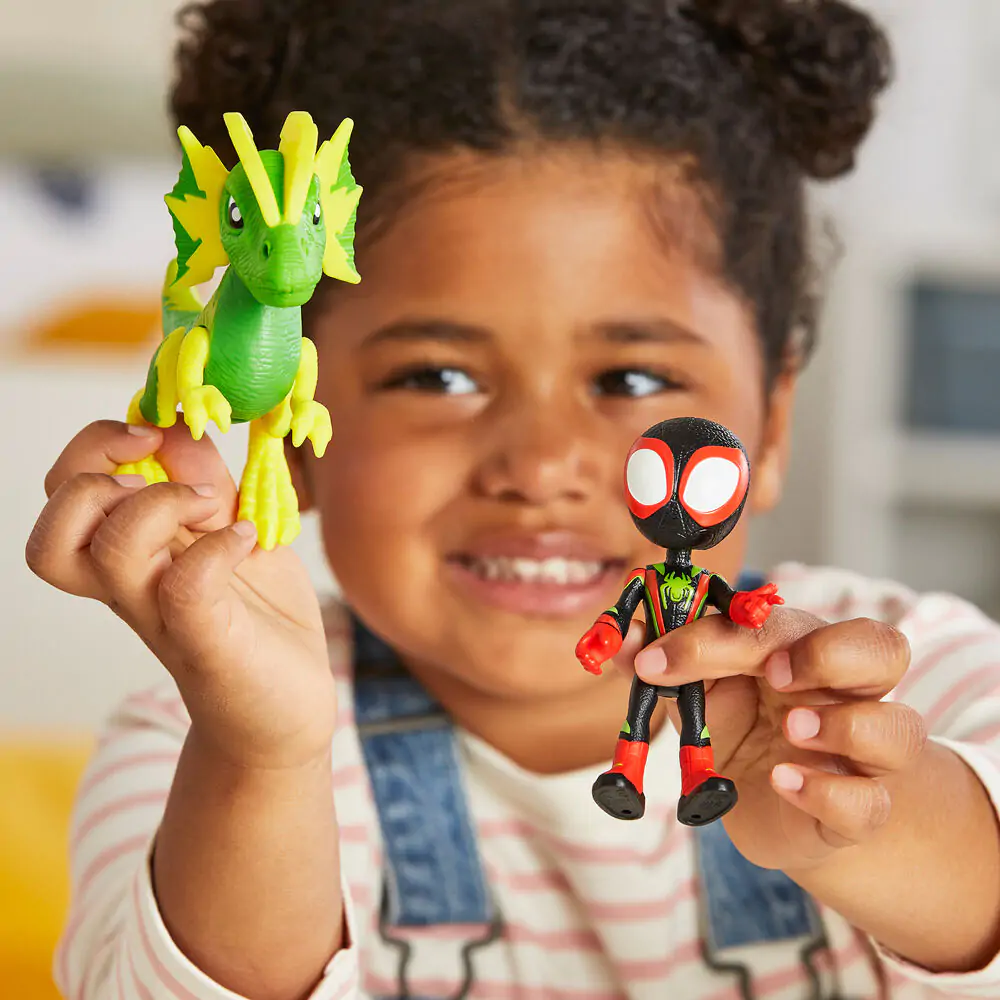 Marvel Spidey and his Amazing Friends Miles Spin Morales & Marvels Electrosaurus figúrka produktová fotografia