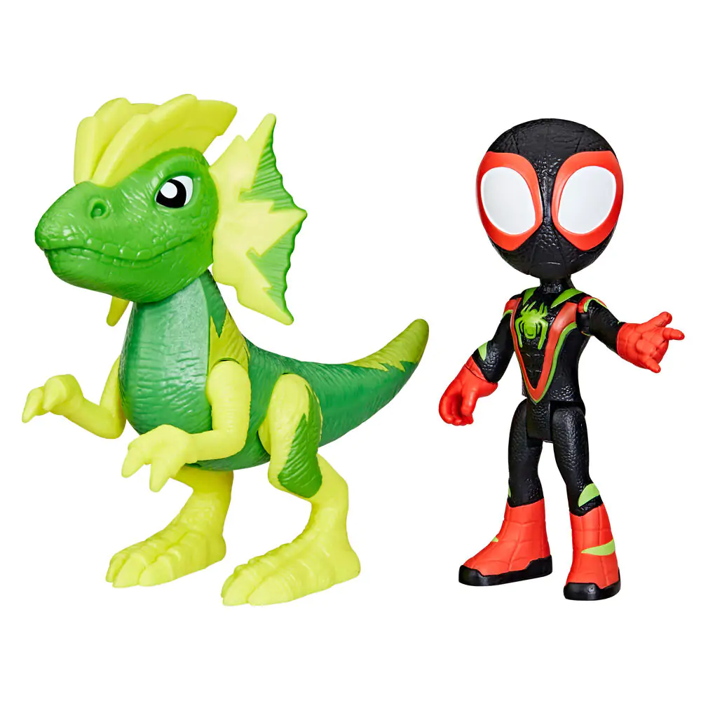 Marvel Spidey and his Amazing Friends Miles Spin Morales & Marvels Electrosaurus figúrka produktová fotografia
