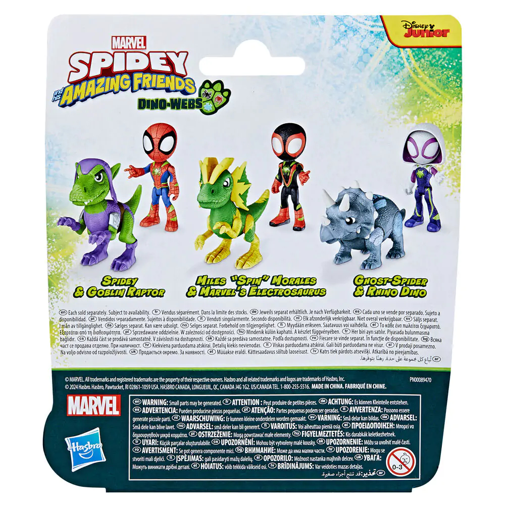 Marvel Spidey and his Amazing Friends Miles Spin Morales & Marvels Electrosaurus figúrka produktová fotografia
