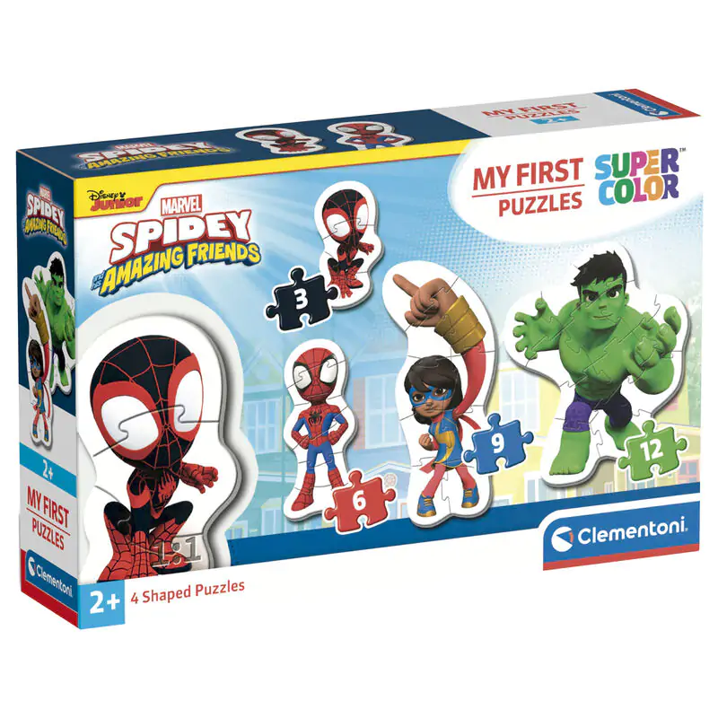 Marvel Spidey and His Amazing Friends puzzle 3-6-9-12 dielikov produktová fotografia