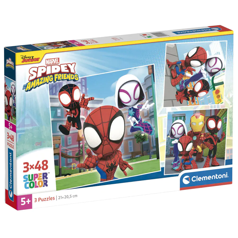 Marvel Spidey and His Amazing Friends puzzle 3 x 48 dielikov produktová fotografia