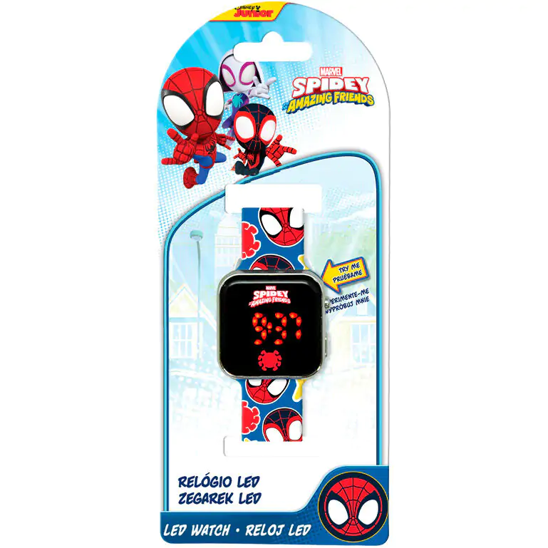 Marvel Spidey the Amazing Friends LED hodinky produktová fotografia