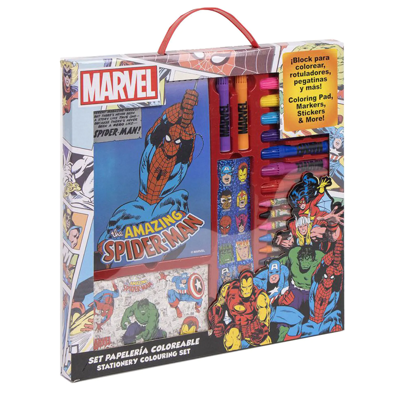 Marvel omaľovánkový stationery set produktová fotografia