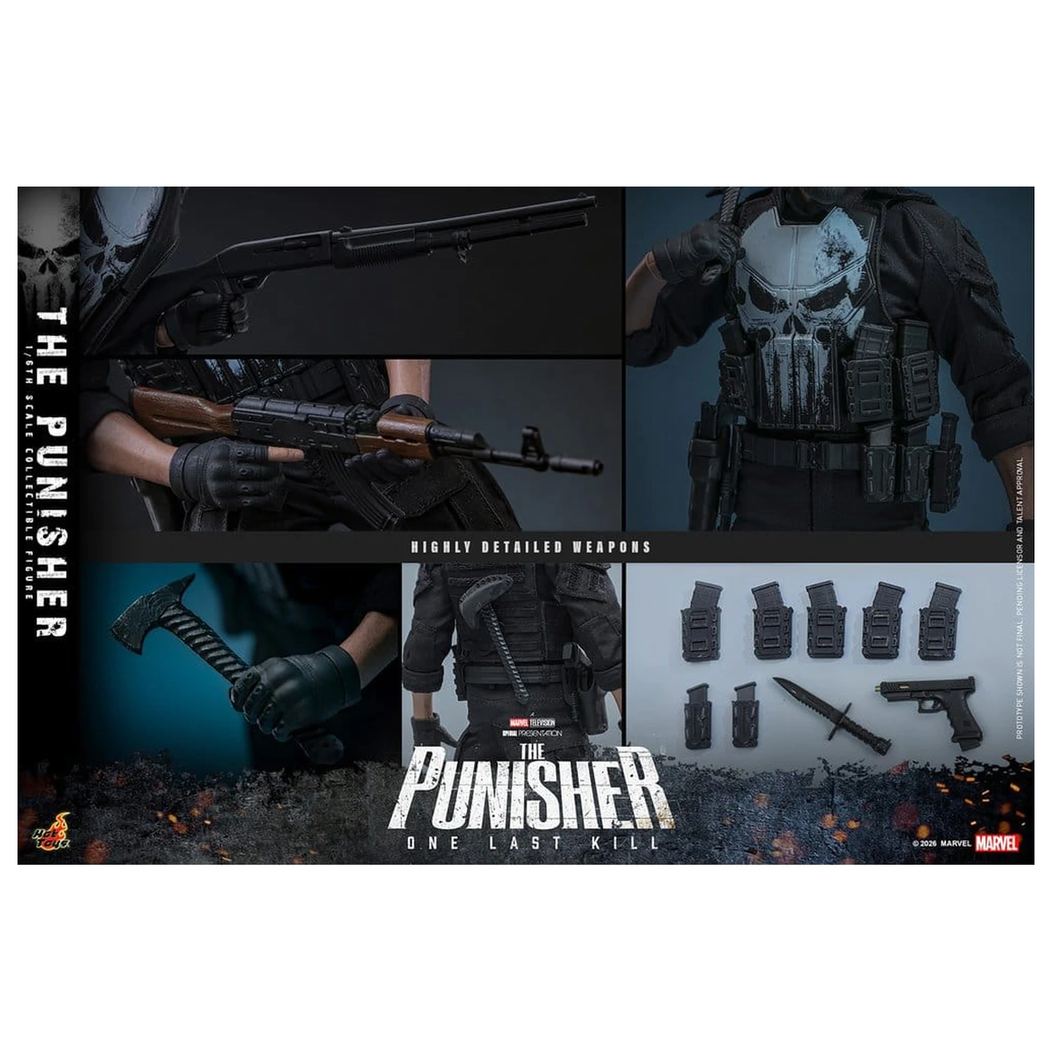 Marvel Television Masterpiece akčná figúrka 1/6 The Punisher 31 cm produktová fotografia