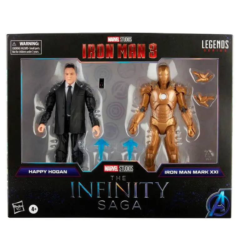 The Infinity Saga Marvel Legends akčná figúrka 2-csomag 2021 Happy Hogan & Iron Man (Iron Man 3) 15 cm termékfotó