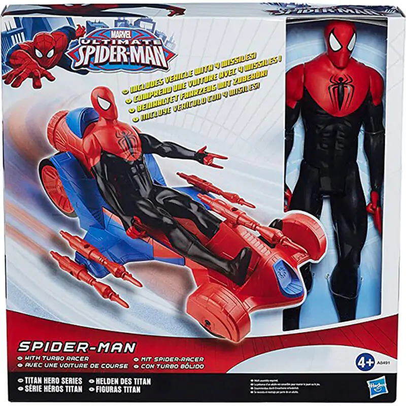 Marvel Titan Hero Series Spiderman figúrka + vozidlo produktová fotografia