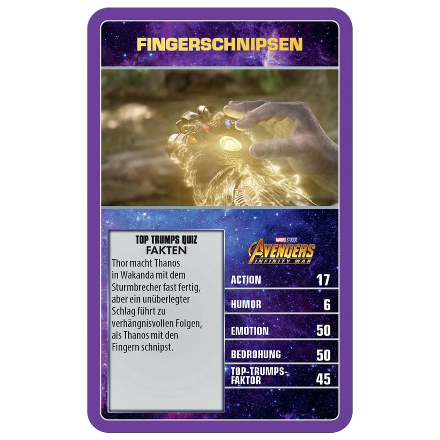 Marvel kartová hra Top Trumps zberateľské predmety *Nemecká verzia* produktová fotografia