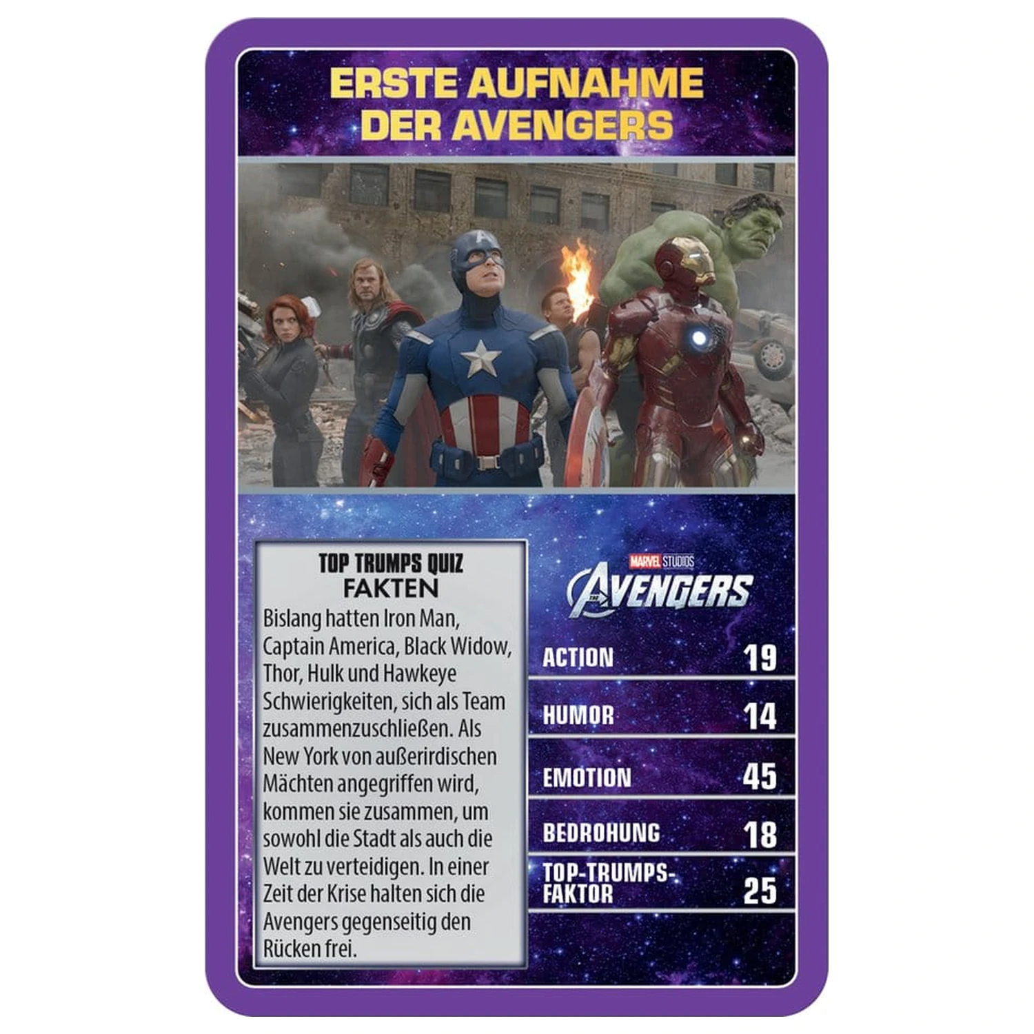 Marvel kartová hra Top Trumps zberateľské predmety *Nemecká verzia* produktová fotografia