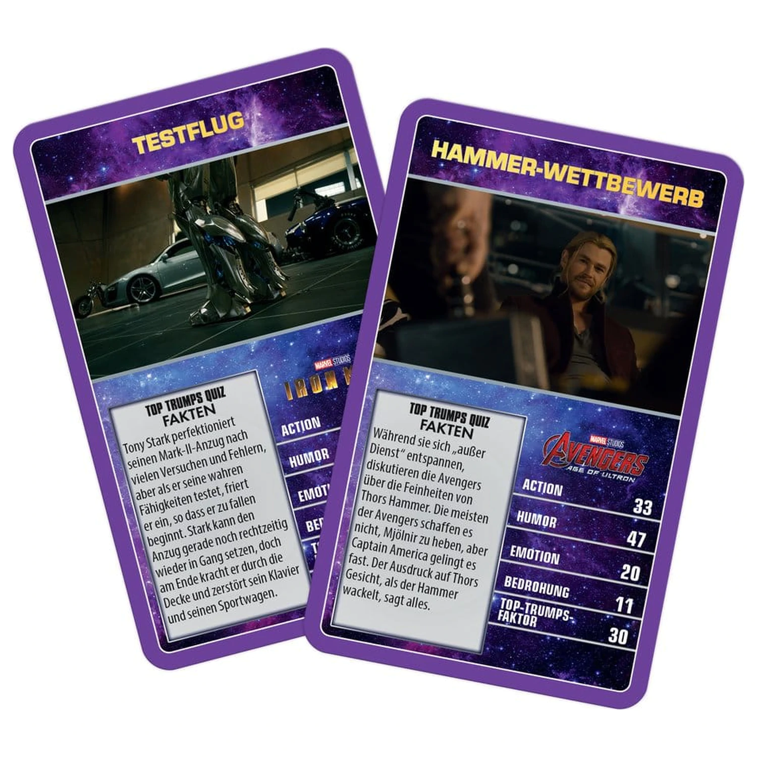 Marvel kartová hra Top Trumps zberateľské predmety *Nemecká verzia* produktová fotografia