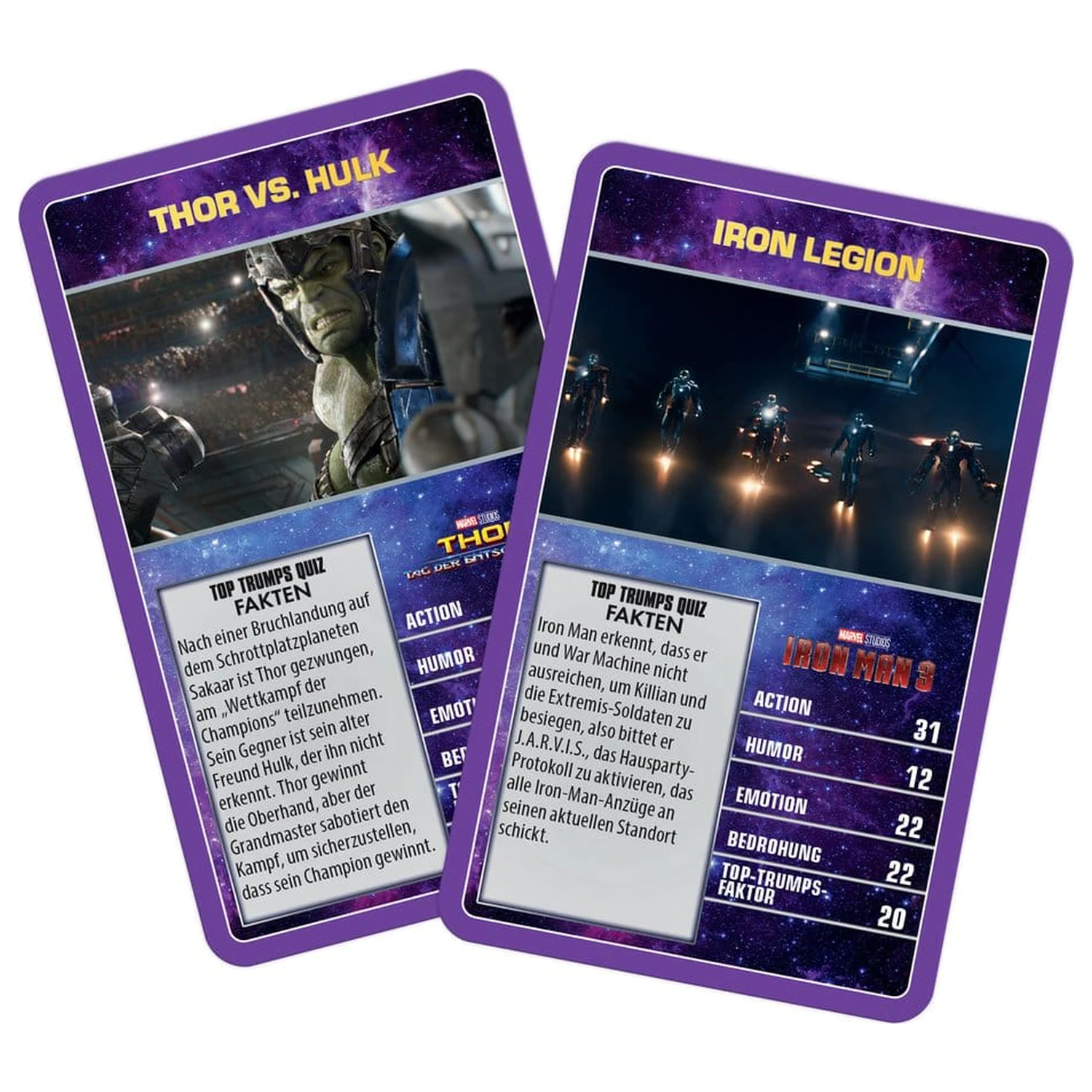 Marvel kartová hra Top Trumps zberateľské predmety *Nemecká verzia* produktová fotografia