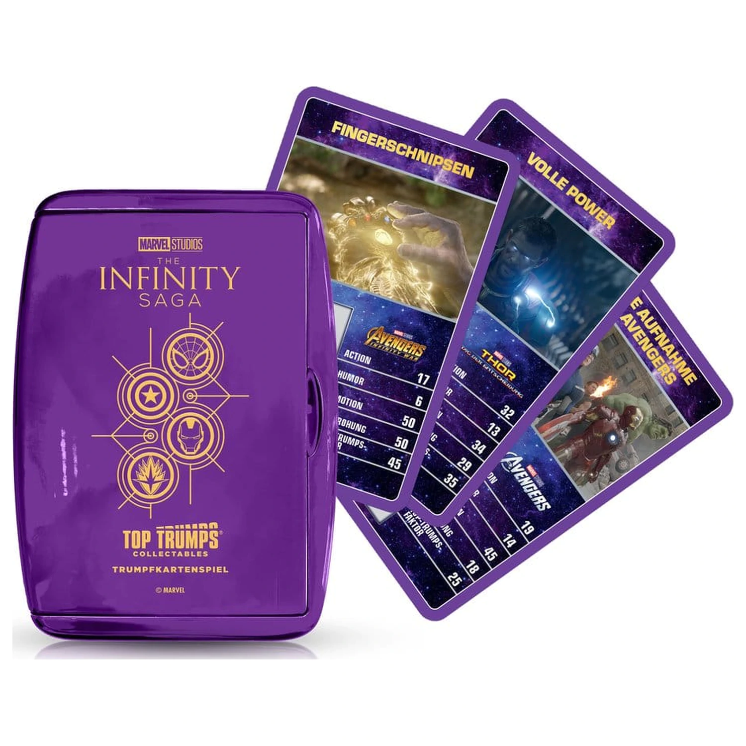 Marvel kartová hra Top Trumps zberateľské predmety *Nemecká verzia* produktová fotografia