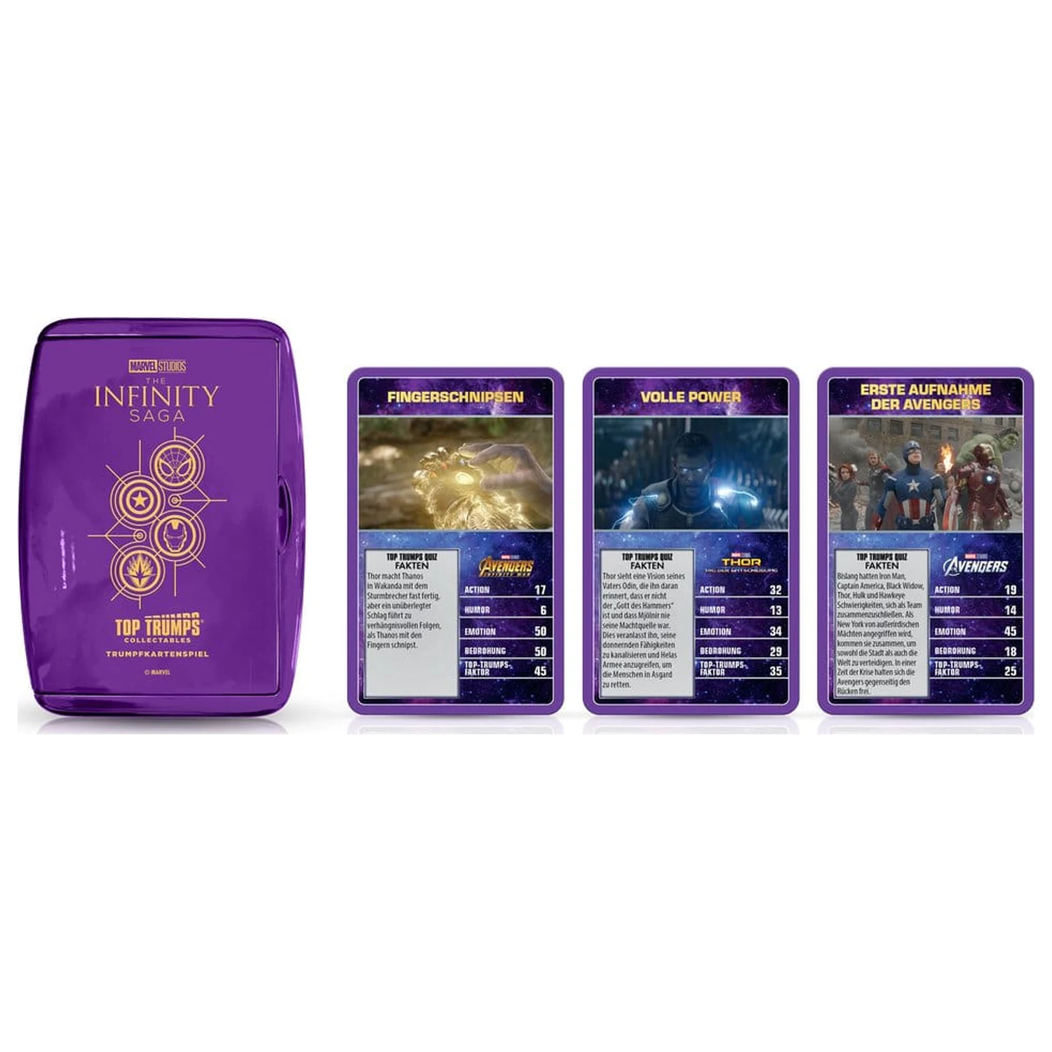 Marvel kartová hra Top Trumps zberateľské predmety *Nemecká verzia* produktová fotografia