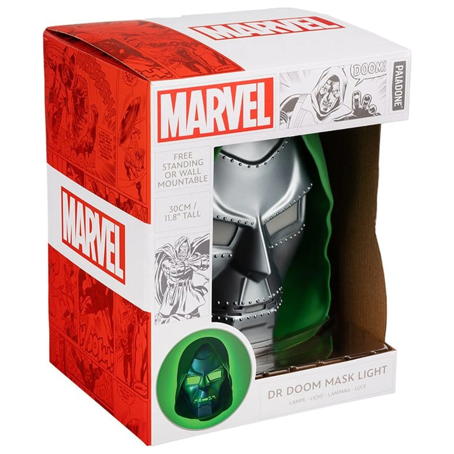 Marvel Universe Svetelná Dr Doom maska 30 cm produktová fotografia