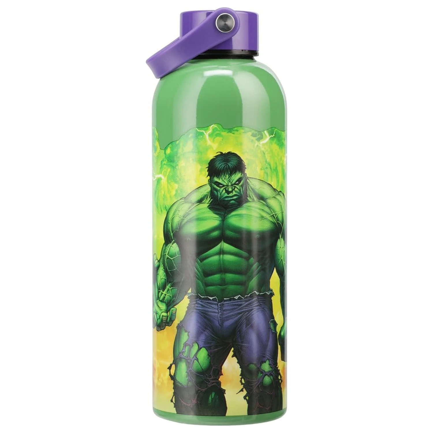 Marvel Universe kovová fľaša na vodu Hulk s nosným pútkom produktová fotografia