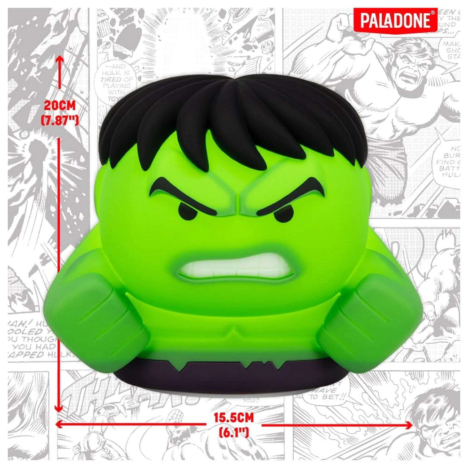 Marvel Universe SquishyGlo Silicon Svetelný Hulk 15 cm produktová fotografia