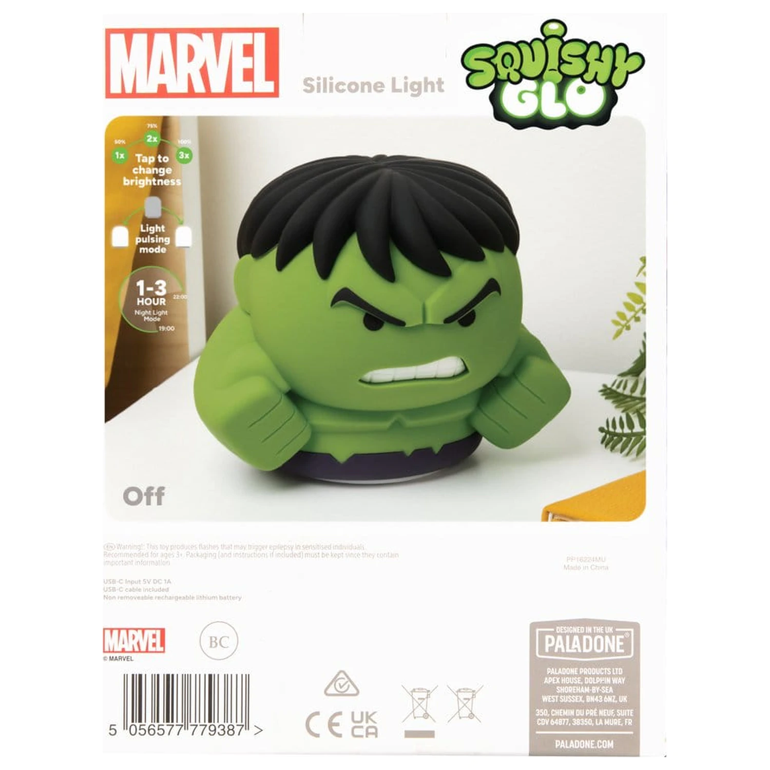 Marvel Universe SquishyGlo Silicon Svetelný Hulk 15 cm produktová fotografia
