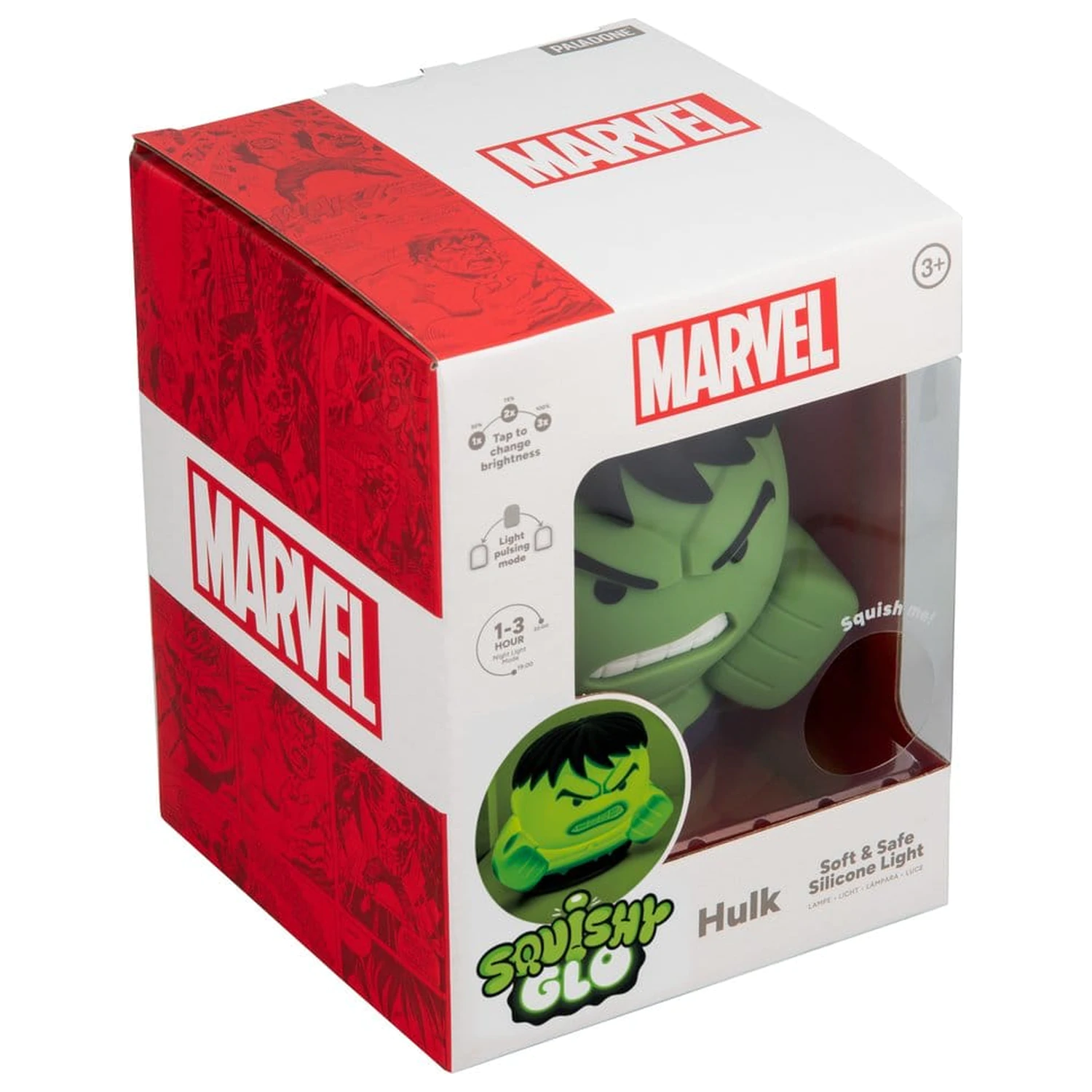 Marvel Universe SquishyGlo Silicon Svetelný Hulk 15 cm produktová fotografia