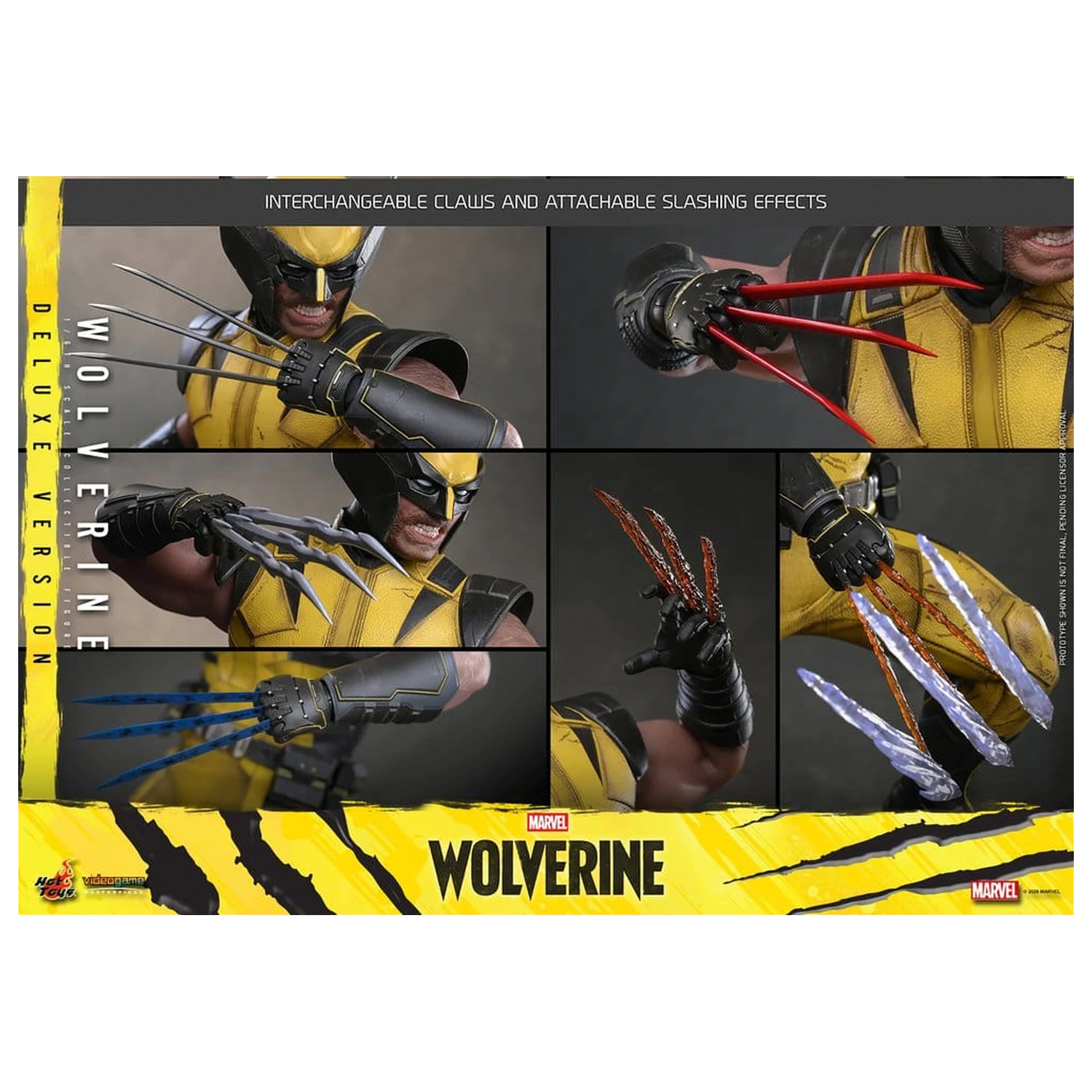 Marvel Video Game Masterpiece akčná figúrka 1/6 Wolverine (Deluxe Version) 29 cm produktová fotografia