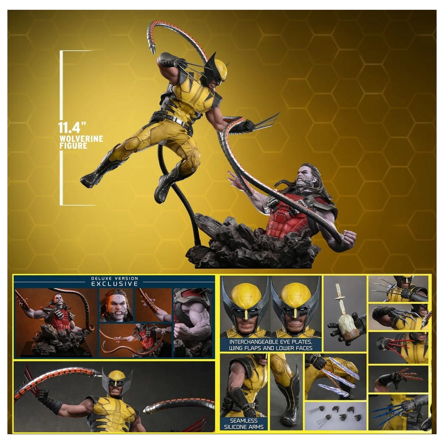 Marvel Video Game Masterpiece akčná figúrka 1/6 Wolverine (Deluxe Version) 29 cm produktová fotografia