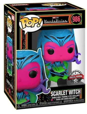 WandaVision POP! Vinylová figúrka Scarlet Witch (Blacklight) 9 cm produktová fotografia