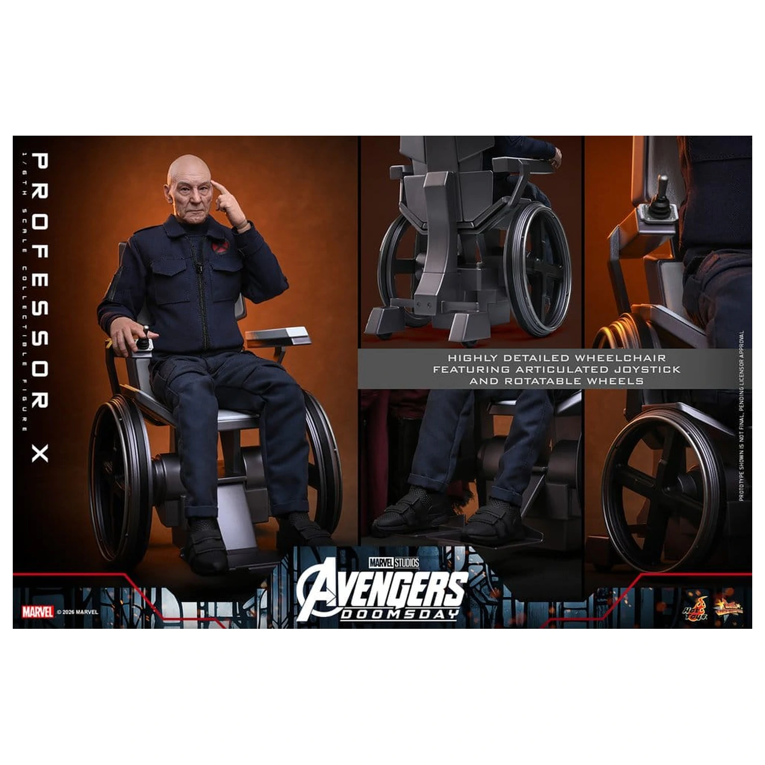 Marvel X-Men akčná figúrka 1/6 Professor X 25 cm produktová fotografia