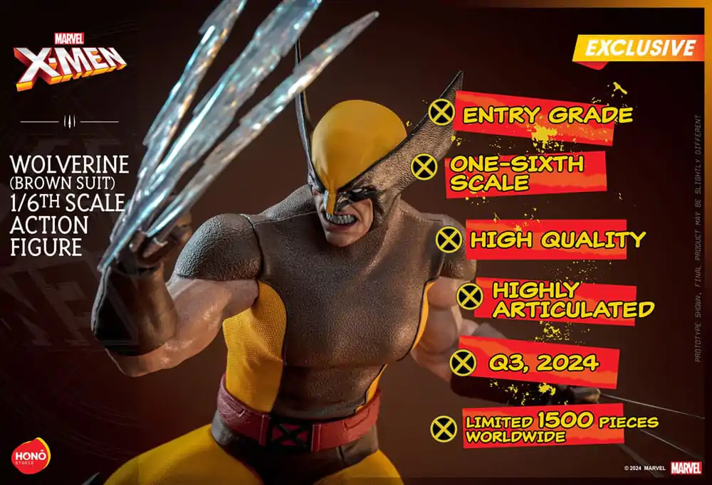 Marvel X-Men Akčná figúrka 1/6 Wolverine (Brown Suit) Exclusive 28 cm produktová fotografia