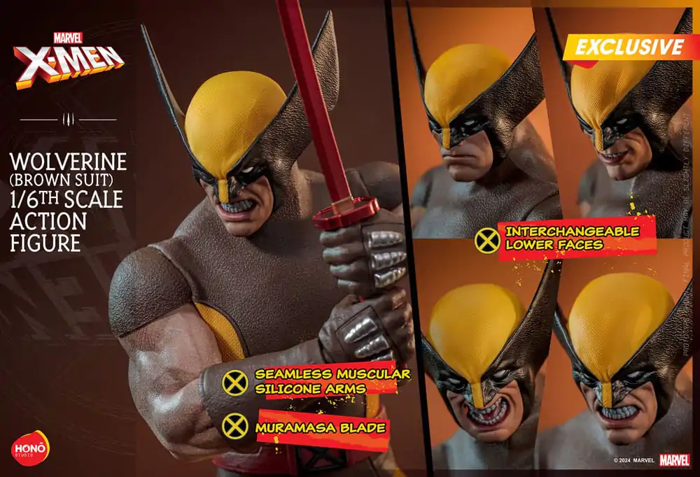 Marvel X-Men Akčná figúrka 1/6 Wolverine (Brown Suit) Exclusive 28 cm produktová fotografia