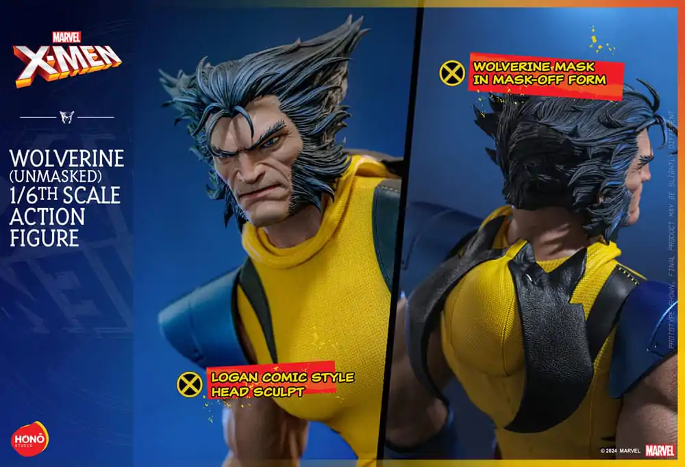 Marvel X-Men Akčná figúrka 1/6 Wolverine (bez masky) 28 cm termékfotó