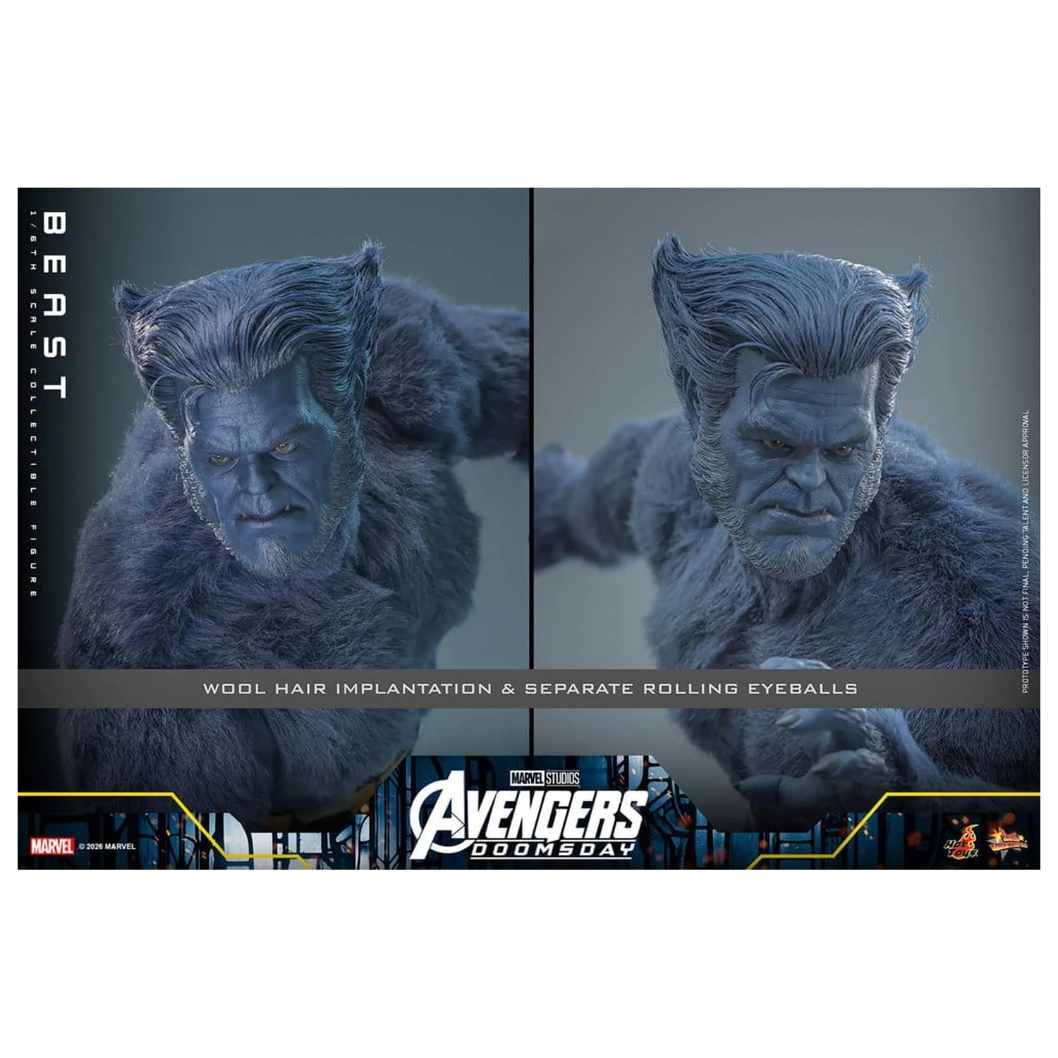 Marvel X-Men Movie Masterpiece akčná figúrka 1/6 Beast (Collector Edition) 33 cm produktová fotografia