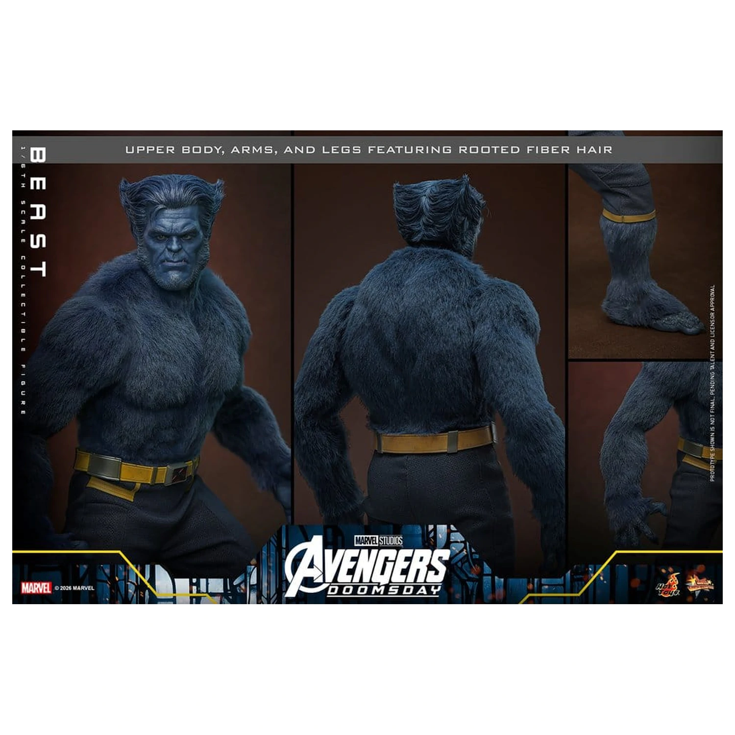 Marvel X-Men Movie Masterpiece akčná figúrka 1/6 Beast (Collector Edition) 33 cm produktová fotografia