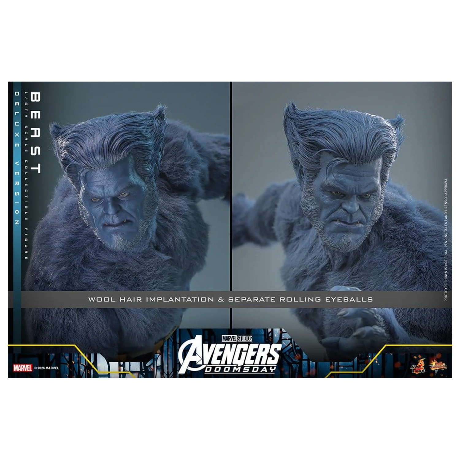 Marvel X-Men Movie Masterpiece akčná figúrka 1/6 Beast (Deluxe Version) 33 cm produktová fotografia