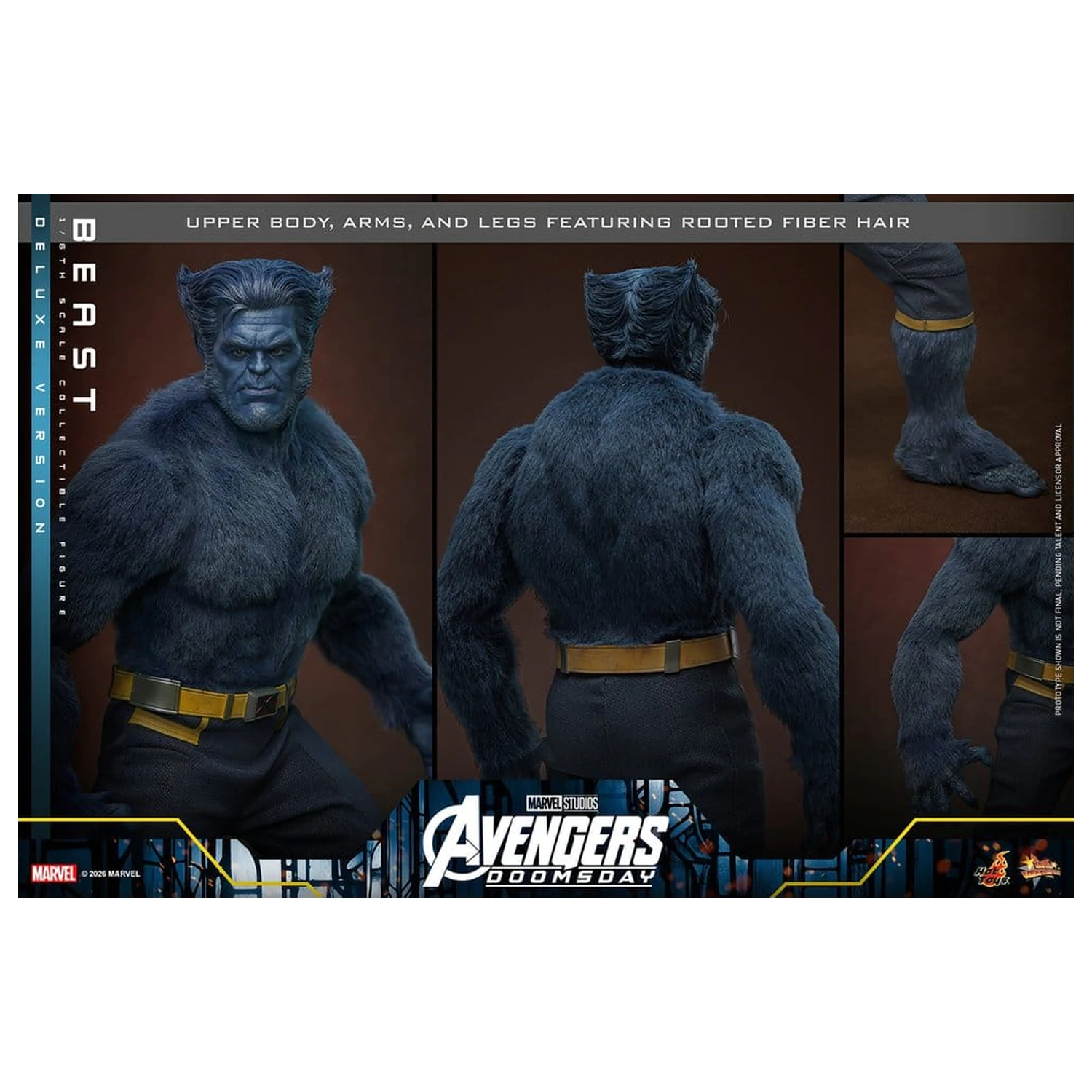 Marvel X-Men Movie Masterpiece akčná figúrka 1/6 Beast (Deluxe Version) 33 cm produktová fotografia