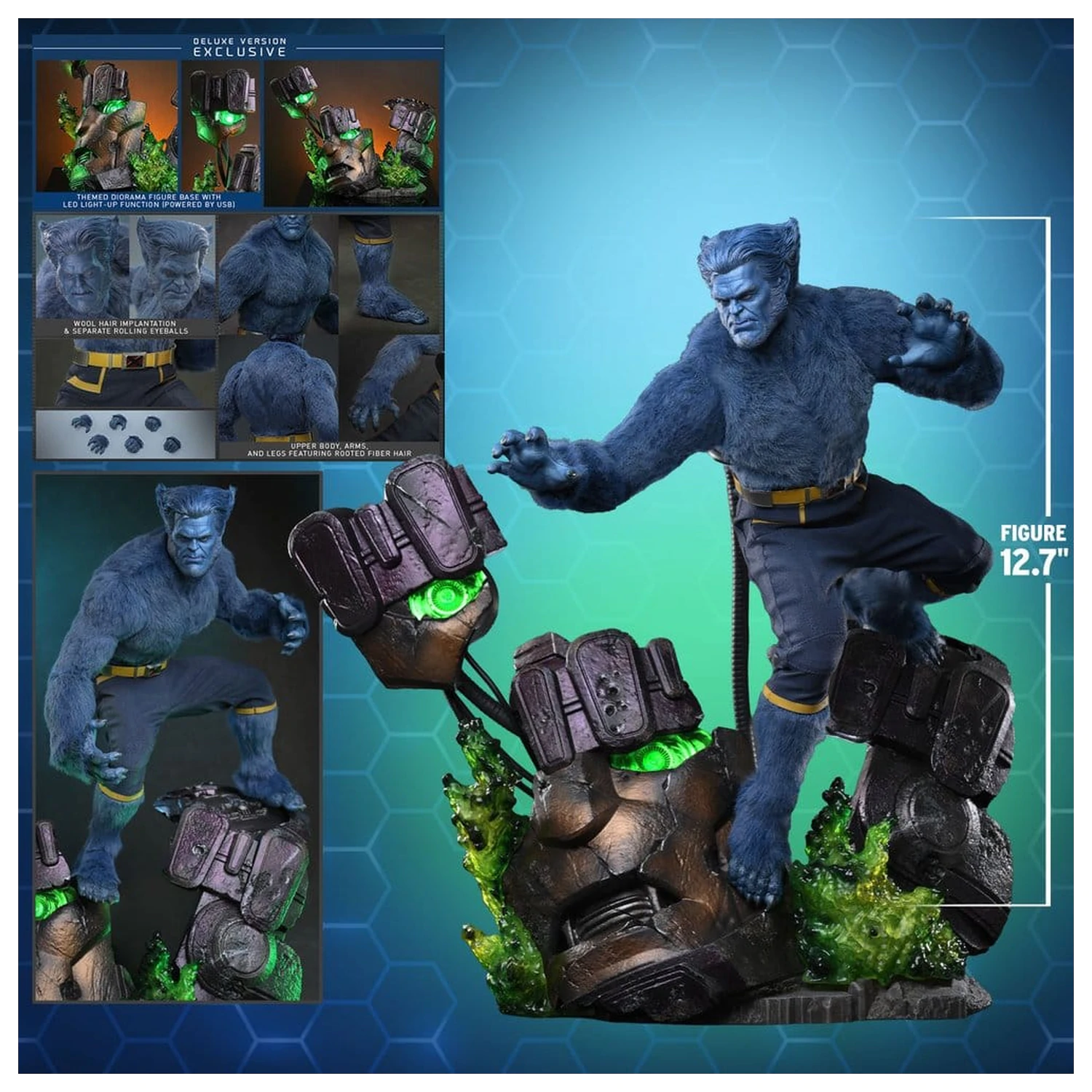 Marvel X-Men Movie Masterpiece akčná figúrka 1/6 Beast (Deluxe Version) 33 cm produktová fotografia